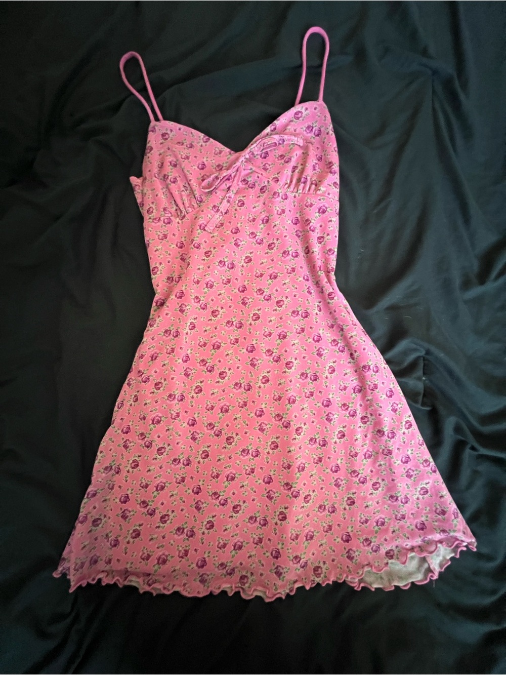 Urban Outfitters Pink Floral Mini Dress
